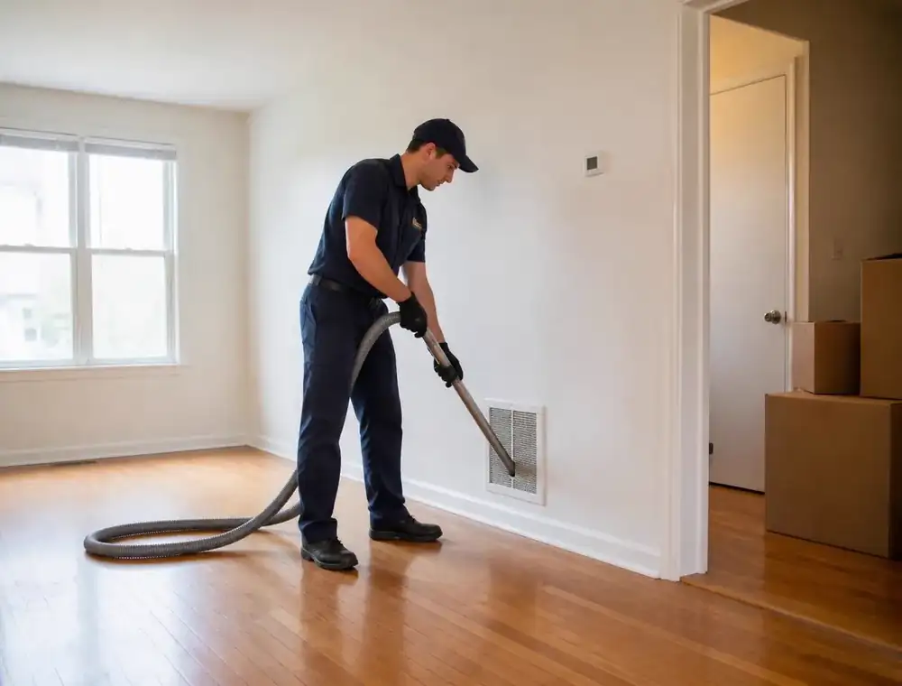 Move-Out Duct Cleaning by a Pure Breeze technician